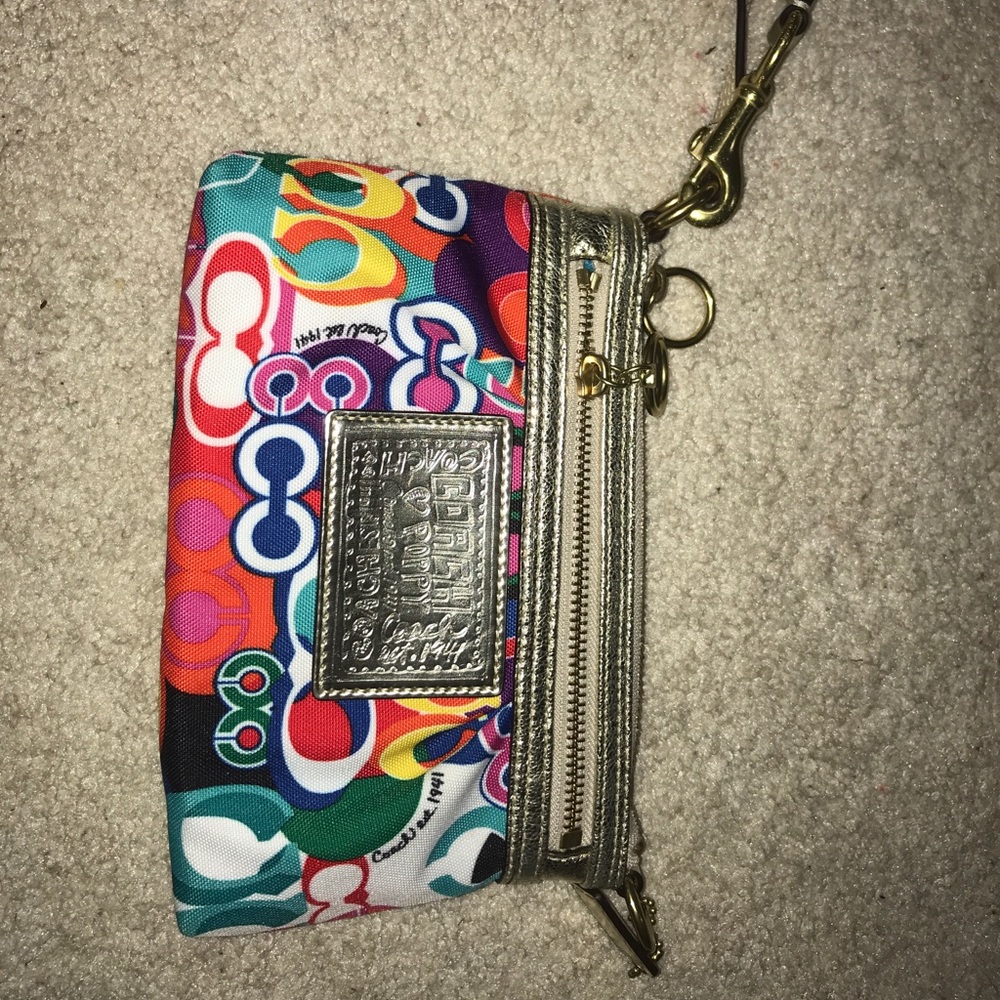 Gently used coach wristlet